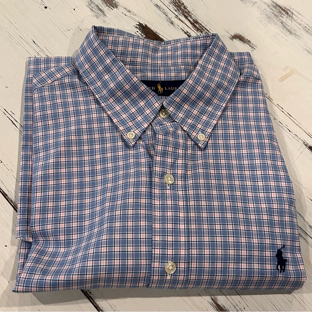 Polo Ralph Lauren Men's Plaid‎ Button Down Shirt - Size Large - Classic Fit
